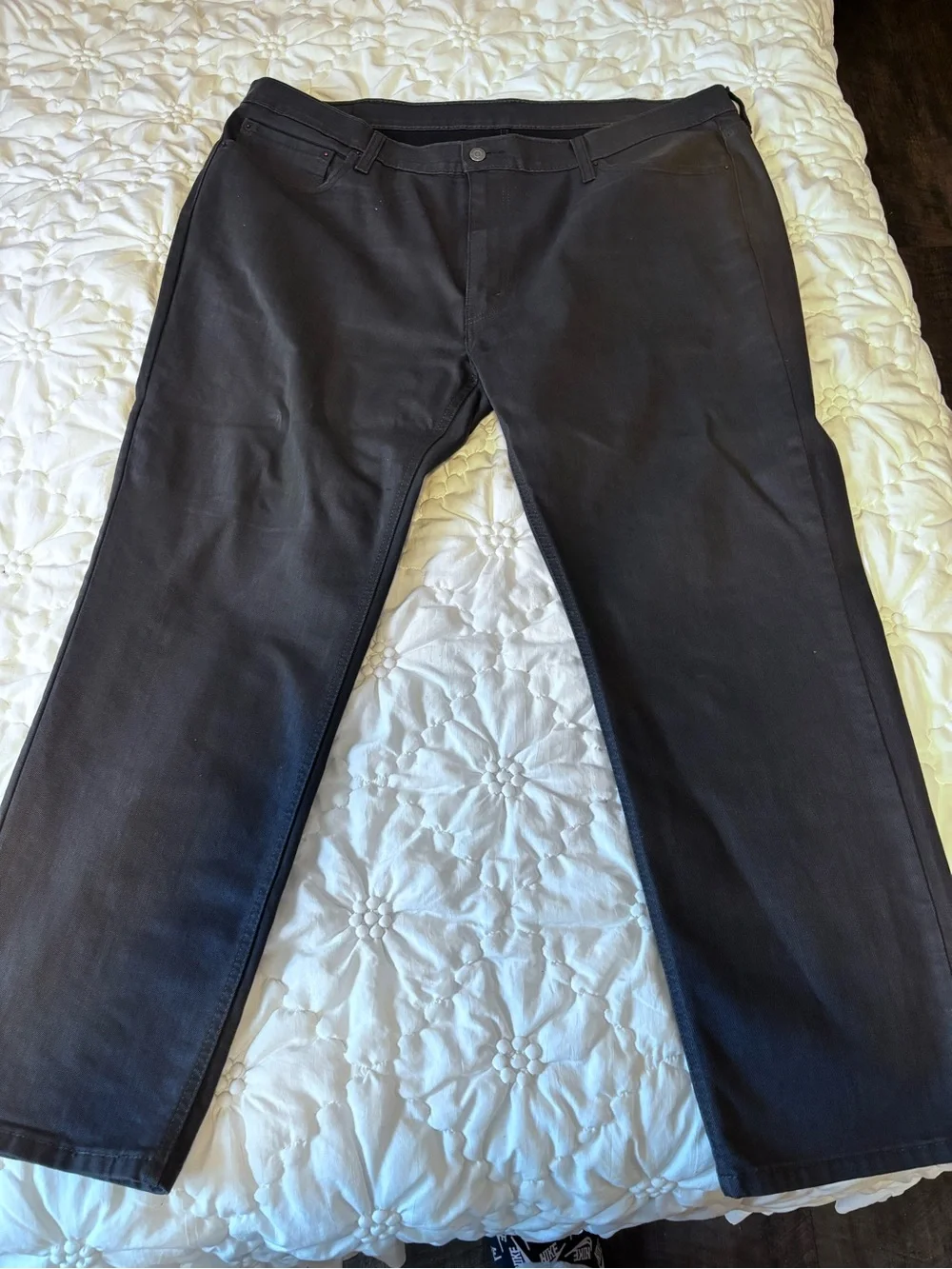 Levi's Dark Grey Straight Jeans